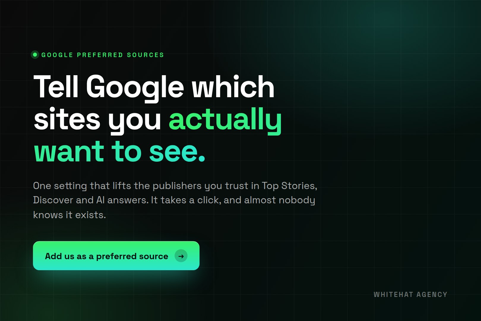 Google preferred sources: how to choose the sites you see