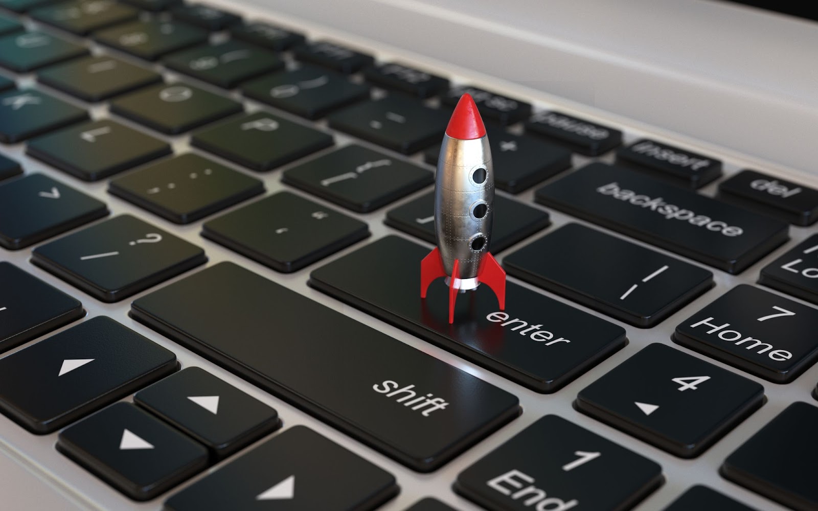 Website Speed Keyboard Rocket
